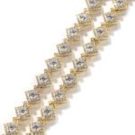 Retro Square Zircon Chain Sweater Chain - Image 3