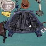 Head Layer Cowhide Knight Short Leather Jacket Top - Image 4