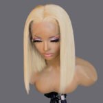 613 Blonde Bob Wig Short Straight Human Hair Wigs For Women - Image 5