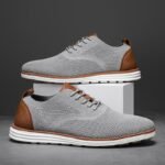 Men's Mesh Formal Oxford Shoes Business Casual Walking Shoes - Image 7
