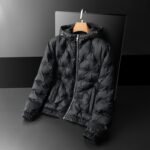 Embroidered Down Men's Plus Size Hooded Casual Down Jacket - Image 3