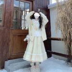 Plush Big Swing Mid-length High Waist Elastic Skirt - Image 7