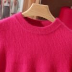 Half Height Round Neck Mink Fleece Fashionable Soft And Versatile Women's Fleece Sweater - Image 9