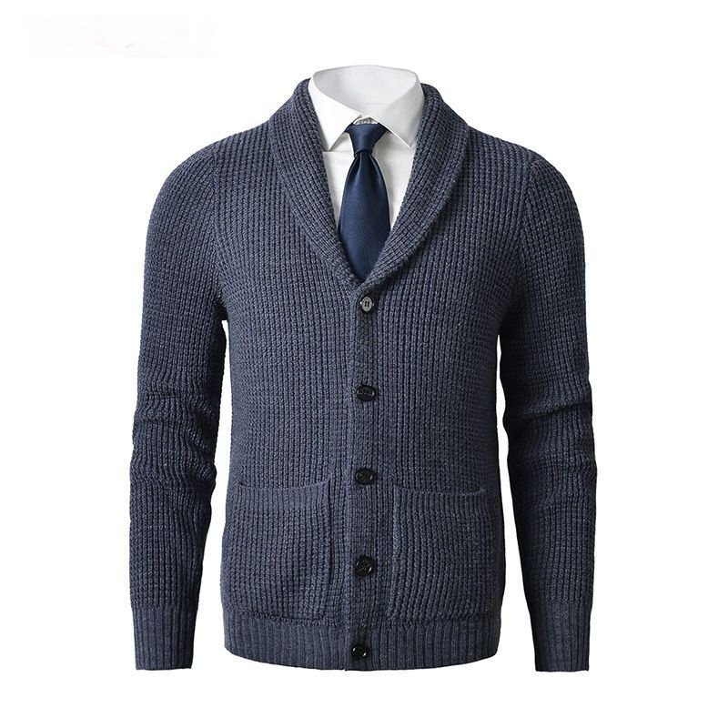 08607b5d-6356-4a4a-bd0f-c67c2f98a127-8.jpg Business Casual Knitted Wool Cardigan For Men - Image 1