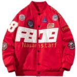 Racing Suit Thick Motorcycle Jacket Embroidered Baseball - Image 3