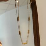 Women's Sterling Silver Cylindrical Spacer Necklace - Image 3