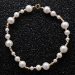 14K Gold-plated Natural Pearl Separated Bead Patchwork Bracelet For Men's Hip-hop Necklace - Image 3
