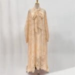 Hollow Jacquard Sling Lace See-through Loose Ribbon Elegant Dress - Image 6