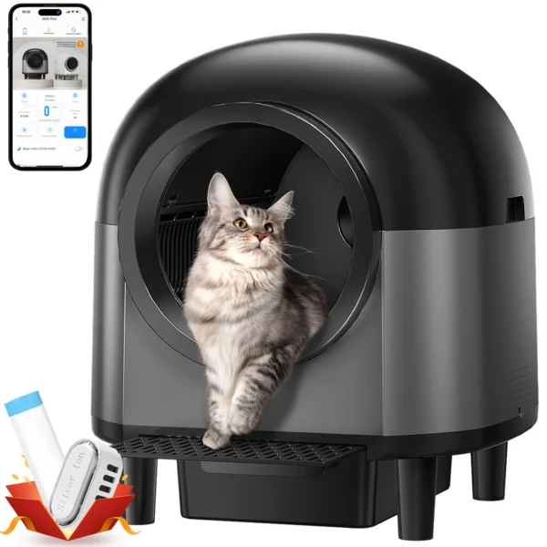 Premium Smart Automatic Cat Litter Box + FREE Professional 9-in-1 Beauty Machine