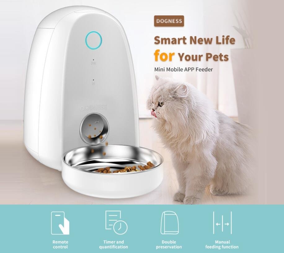 1061160475097-1.jpg 2L Automatic WiFi Smart App Feeder Food Dispenser for Small Dog Cat Pet - Image 1