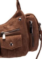 Simple Retro Versatile Suede Women's Handbag Shoulder Bag - Image 2