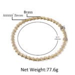 Retro Square Zircon Chain Sweater Chain - Image 2