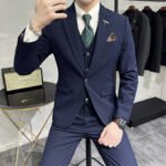 Wedding Dress Suit 3-piece Business Men's Suit - Image 7