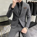 Wedding Dress Suit 3-piece Business Men's Suit - Image 8