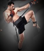 150 lbs Resistance Elastic Boxing Gloves Crossfit Training Belt Leg Strength and Agility Training Strap for Football Basketball Taekwondo - Image 6