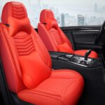 All Seasons Full Surround Seat Cover Leather Seat Cover Net Red Seat Cushion - Image 3
