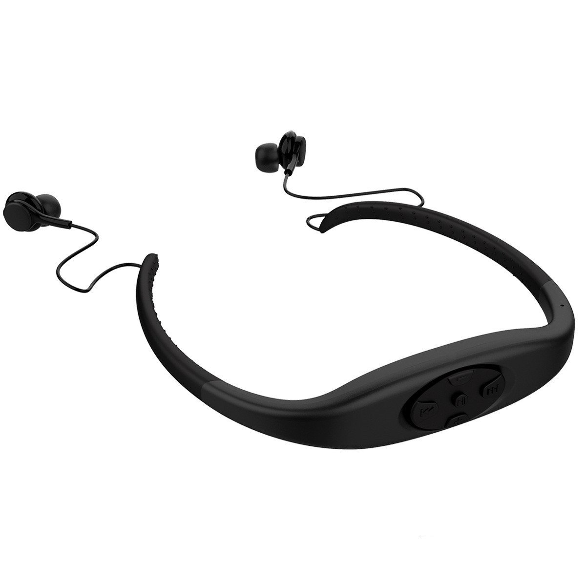 1616995180300-2.jpg 2in1 Bluetooth Wireless Earphone &MP3 Music Player 8G Headphone IPX8 Waterproof Swim Sport Neckband Stereo Headset with Mic - Image 1