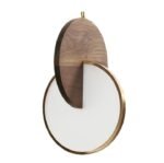 Long-line Light Atmosphere Walnut Solid Wood Chandelier - Image 2