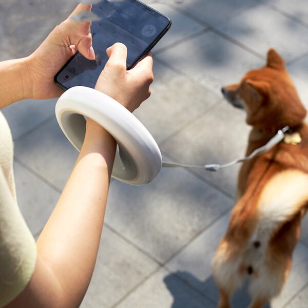 Meng Wangxing UFO Retractable Leash Dog Small and Medium-sized Dog Teddy Dog Leash Golden Retriever Dog Chain Pet Supplies