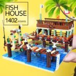Blocks Bricks Old Fishing House Series Captain's Wharf Toys For Kids Christmas Gifts - Image 3
