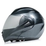 Motorcycle Uncovered Helmet Carbon Fiber Double Mirror Electric Bike Helmet Men and Women - Image 4