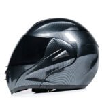 Motorcycle Uncovered Helmet Carbon Fiber Double Mirror Electric Bike Helmet Men and Women - Image 2