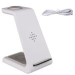 Wireless Charger Compatible With Iphone12 Three-In-One Charging Stand Iwatch6 Fast Charging Base - Image 5