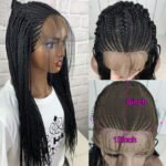 13x6 Braided Wigs Synthetic Lace Front Wig Blac - Image 7