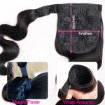 Wig Jurchen Human Hair Ponytail Bandage Bundled Ponytail - Image 3
