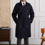 Double-breasted Lapel Trench Coat - Image 2