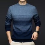 Pure Wool Half Turtleneck Thick Warm Sweater