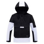 Contrast Color Windproof Water Breathable Couple Ski Hoodie - Image 5