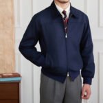 Suede Bomber Jacket Men's Casual Turn-down Collar Coat - Image 2