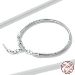Infinite Bracelet S925 Silver Simple All-match Adjustable Snake Bone Bracelet - Image 3