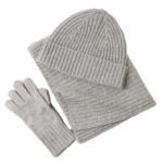 New Wool Scarf Hat Gloves Three-piece Set For Women - Image 10