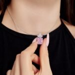 Women's Necklace Exquisite Rock Candy Shape Ice Flower Cut Zircon