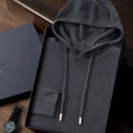 Fall Winter Men Hooded Cashmere Sweater - Image 3