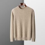 Round Neck Thickened Business Casual Cashmere Fall Winter Men Bottoming Knitted Sweater