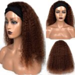 Human Hair Jerry Curly Headband Wigs - Image 4