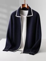 Men's Lightly Mature Cardigan Coat Woolen Sweater - Image 6