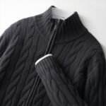 New Twist Zipper Knitted Coat For Men - Image 4