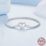 Mang Heart Diy Basic Snake Bone Bracelet S925 Sterling Silver Bracelet