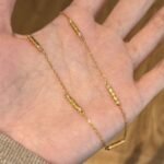 Women's Sterling Silver Cylindrical Spacer Necklace - Image 2