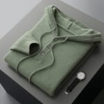 Men's American-style Warm High-grade Button Hoodie Sweater - Image 10