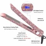 Professional Glitter Hair Flat Iron Titanium Plate Diamond Hair Straightener Crystal Hair Styling Hot Tools - Image 3