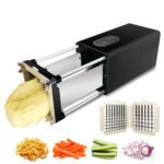 Kitchen Gadget Electric French Fry Cutter With Blades Stainless Steel Vegetable Potato Carrot For Commercial Household - Image 2
