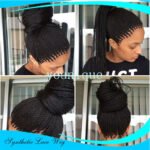 2-strand braids front lace wig - Image 2