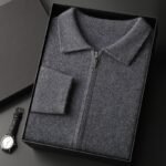 New Men's Cardigan Long Sleeve Sweater Coat - Image 5