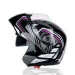 Motorcycle Helmet Half Helmet Anti-fog Sunscreen Double Lens Full Face Helmet - Image 3