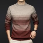 Pure Wool Half Turtleneck Thick Warm Sweater - Image 7